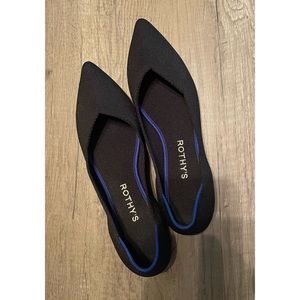 Rothy’s The Point Black Solid flats - size 8